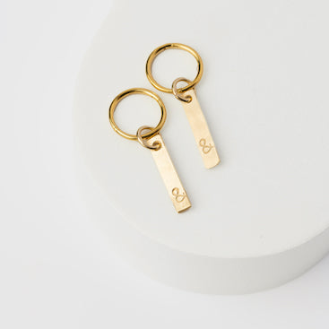 Connection oorbellen goud