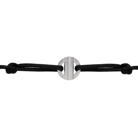 You are Loved armband zilver ~ zwart