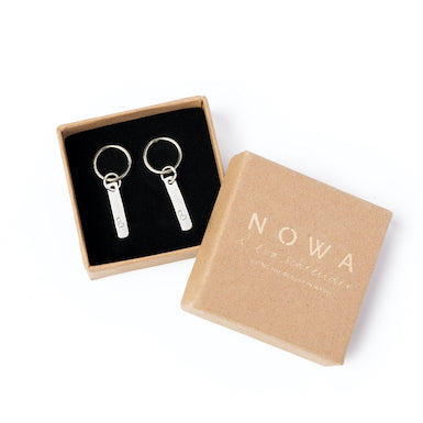 Connection oorbellen zilver