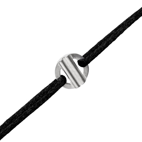 You are Loved armband zilver ~ zwart
