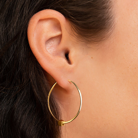 Solid as a Block oorbellen goud groot