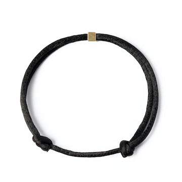 Solid as a Block armband goud  ~ zwart