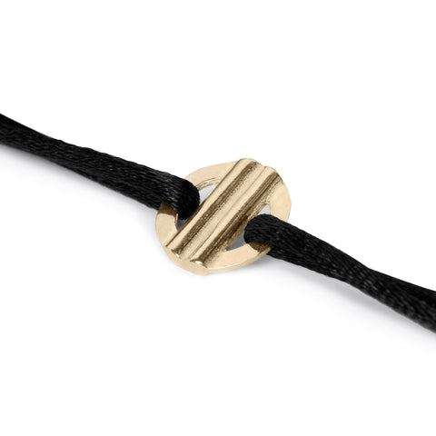You are Loved armband goud ~ zwart