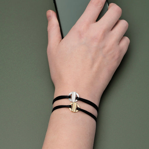 You are Loved armband zilver ~ zwart