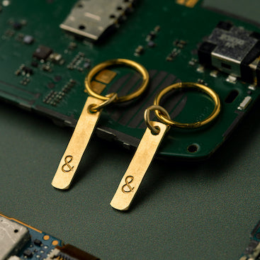 Connection oorbellen goud