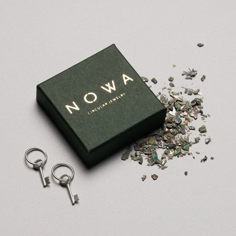 Key to your Heart oorbellen zilver