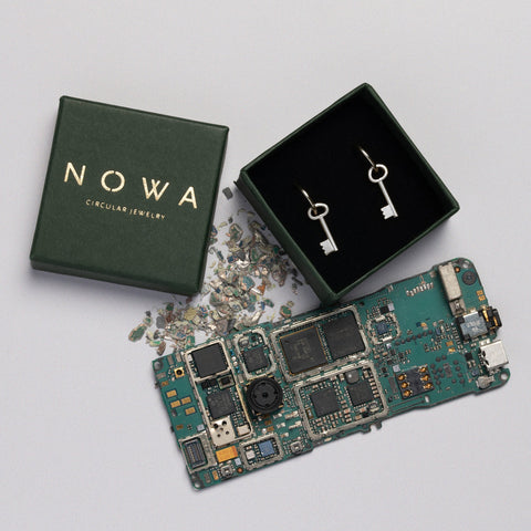 Key to your Heart oorbellen zilver