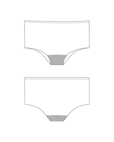 menstruatie zwemkleding - boxer new | licht - gemiddeld - 1 tot 2 tampons | meiden