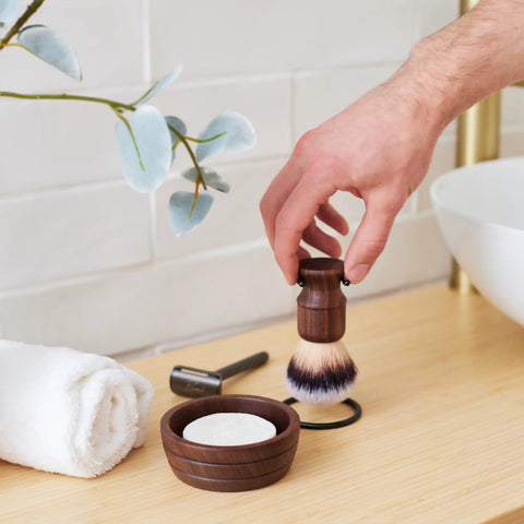 Oepsie Scheerset Walnoothout