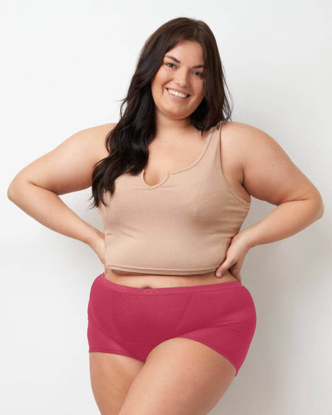 boyshort | heavy - 4 tampons ruby