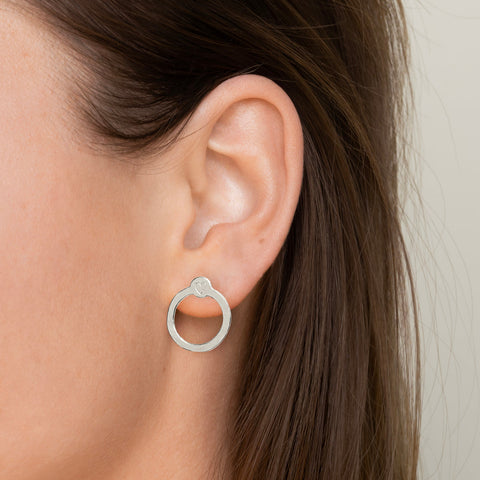 Recycled With Love oorbellen zilver