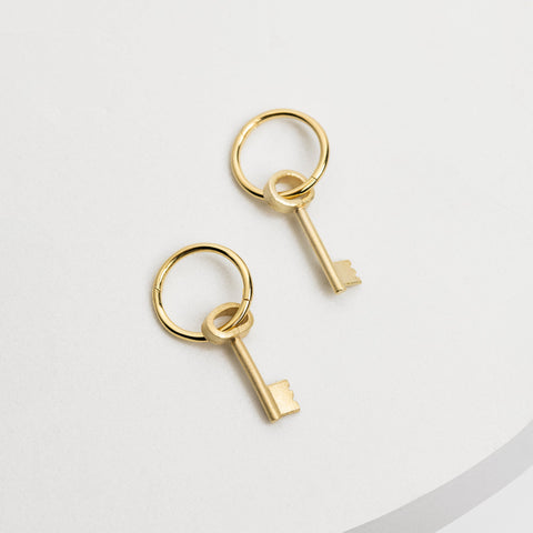 Key to your Heart oorbellen goud
