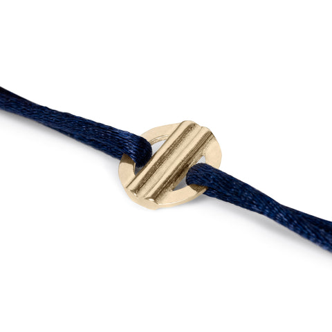 You are Loved armband goud ~ donkerblauw