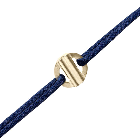 You are Loved armband goud ~ donkerblauw