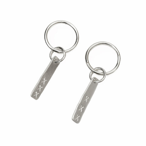 Kisses from Amsterdam oorbellen zilver