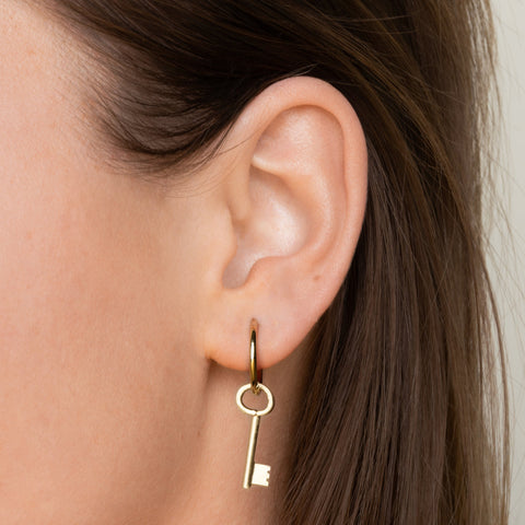 Key to your Heart oorbellen goud