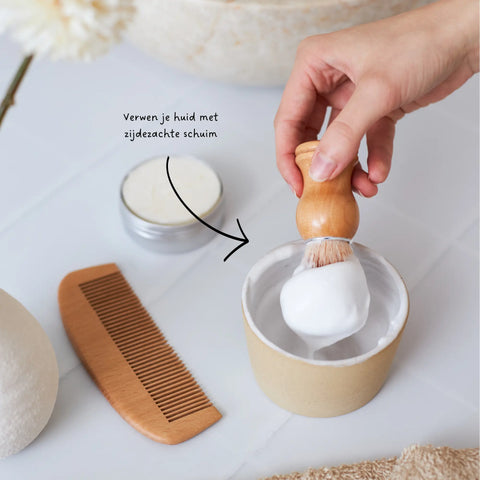 Scheerkwast van Bamboe met Klassiek handvat