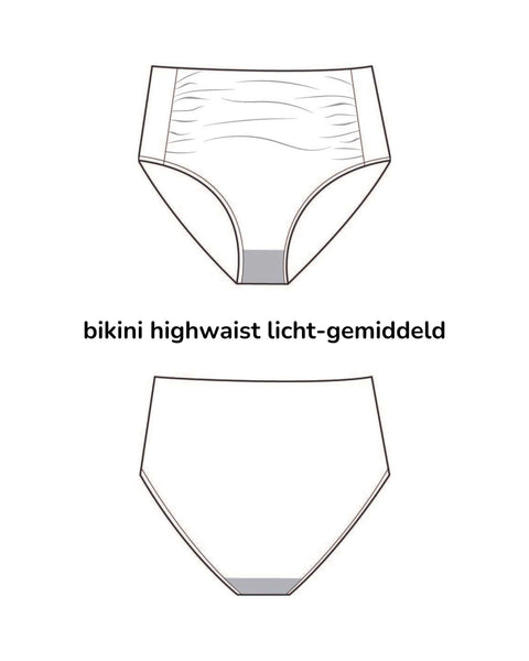 menstruatie zwemkleding - highwaist | licht - 1 tampon | dames