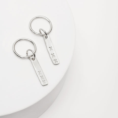 Kisses from Amsterdam oorbellen zilver