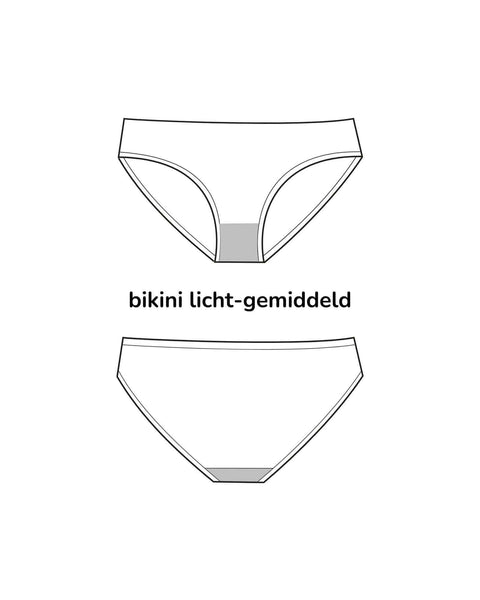 menstruatie zwemkleding - bikini | licht-gemiddeld - 1-2 tampons | dames