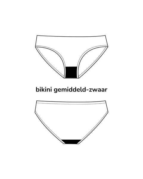 menstruatie zwemkleding - bikini | gemiddeld - zwaar - 2 tot 3 tampons | meiden