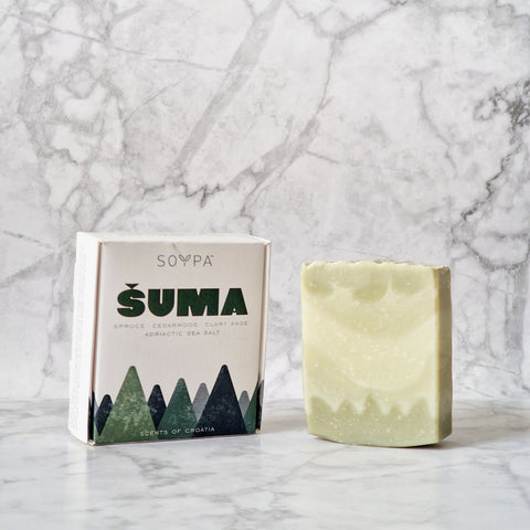 Šuma handmade soap I Cedarwood, Spruce, Clary Sage