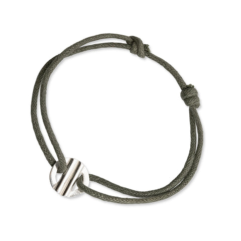 You are Loved armband zilver ~ groen Unisex