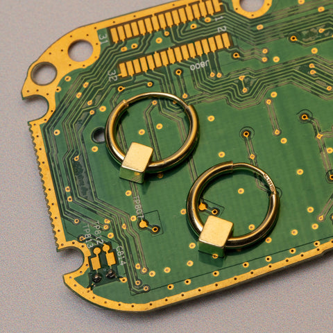 Solid as a Block oorbellen goud