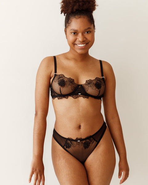 Juniper Black Mid Waist Slip