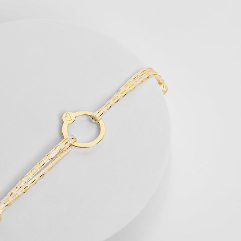 Recycled With Love armband goud
