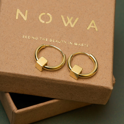 Solid as a Block oorbellen goud