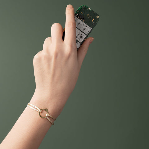 Recycled With Love armband goud