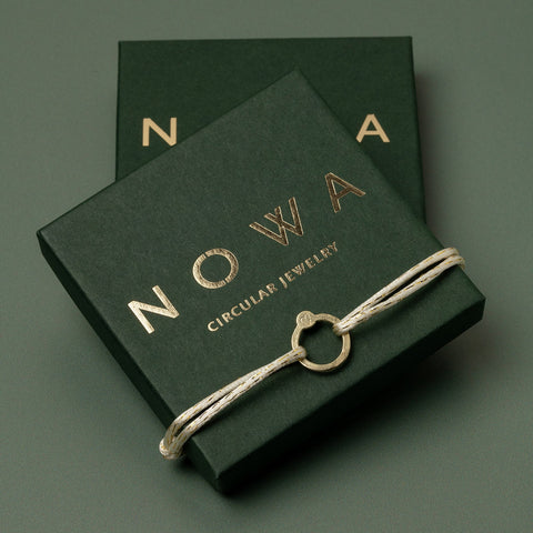 Recycled With Love armband goud
