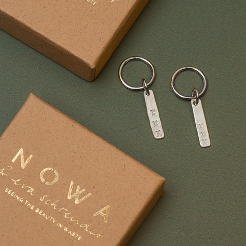 Kisses from Amsterdam oorbellen zilver