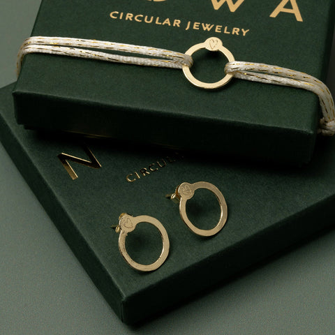 Recycled With Love oorbellen goud