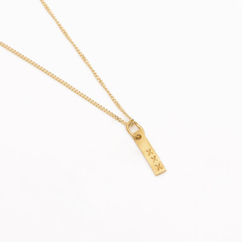 Kisses from Amsterdam ketting goud