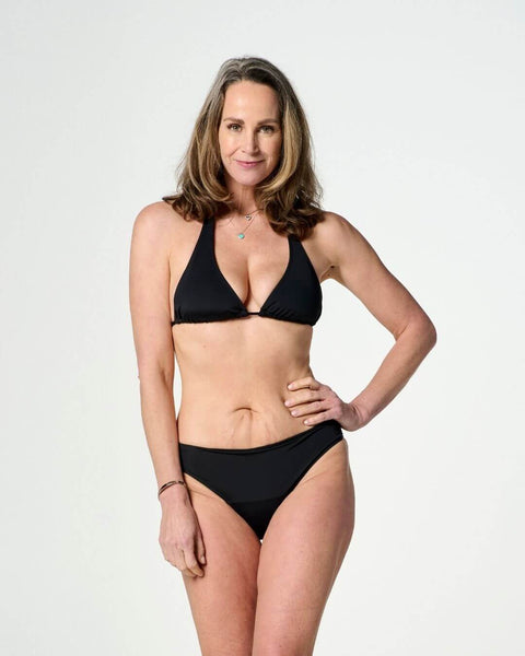 zwemkleding set | highwaist | zwart | dames