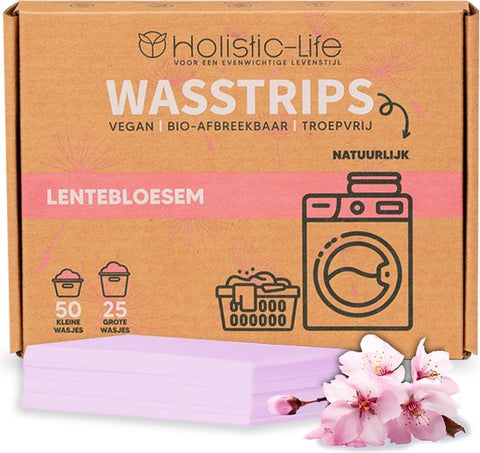 Milieuvriendelijke Wasstrips Lentebloesem - 50 wasbeurten