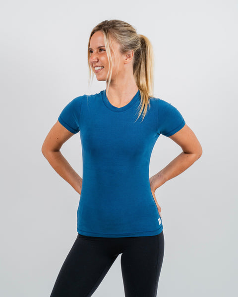 Circular Tee Marine Blue