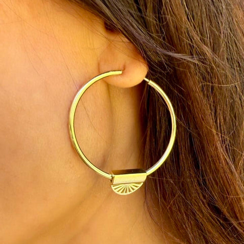 Eternal Sunshine oorbellen goud groot