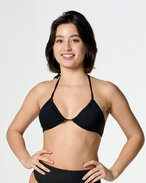 swimwear set | high waist | black | women