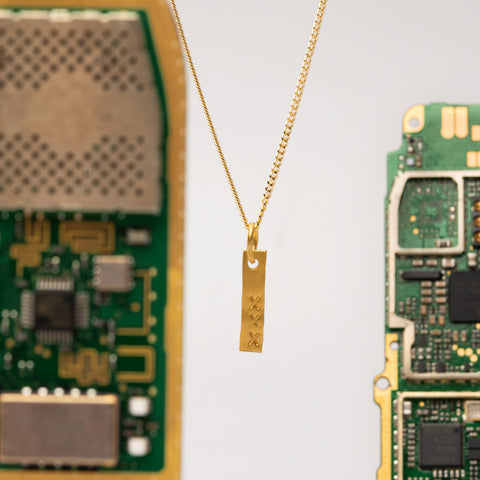 Kisses from Amsterdam ketting goud