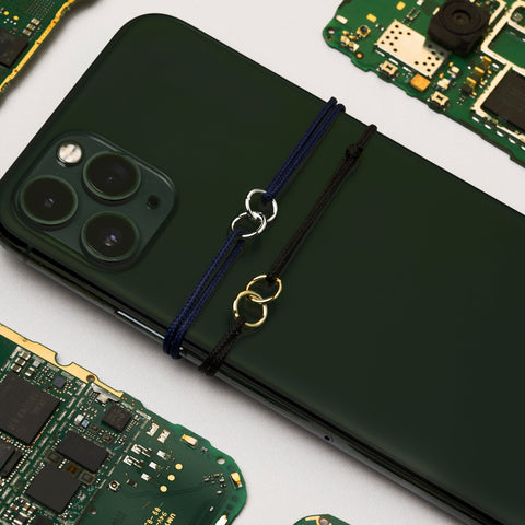 No Waste armband zilver