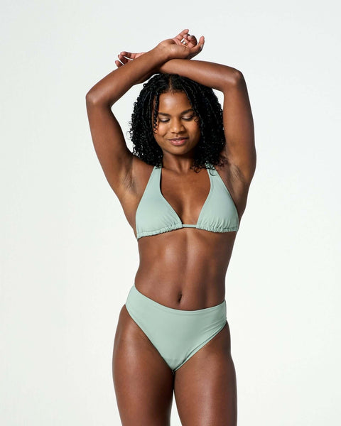 menstruatie zwemkleding set in een groene kleur voor dames