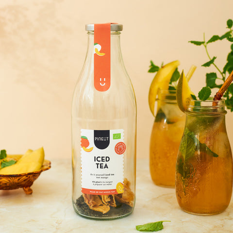 Iced Tea | mango & groene thee | zomerdrankje | Doos met 6 stuks