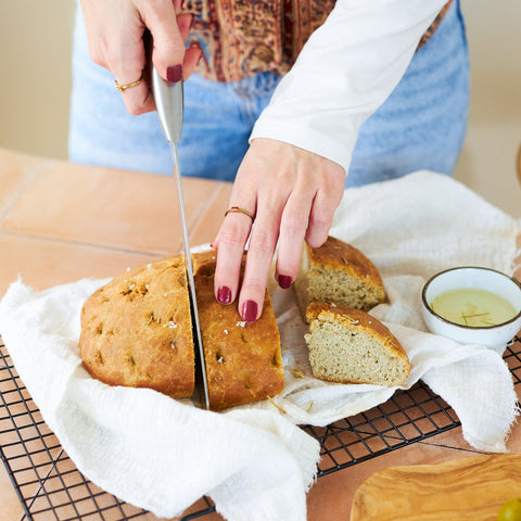 Pineut borrelbrood | zak | Focaccia
