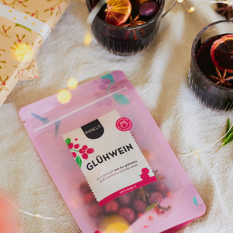 Glühwein | BIO | pouchbag | origineel winter cadeau | Doos met 10 stuks
