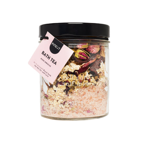 Badthee | pot | Rose & Hibiscus | Home Spa | Thuis Wellness