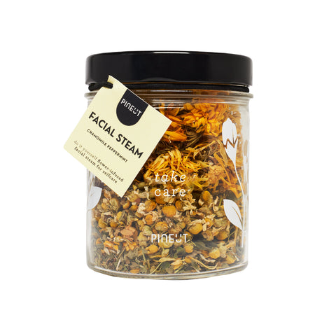 Facial Steam | pot | Chamomile Peppermint | Home Spa | Thuis Wellness