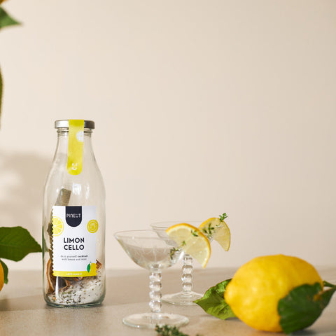 Limoncello maken | DIY Cocktail in fles | BIO | Doos met 8 stuks